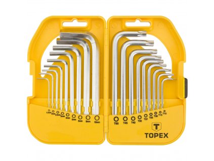 18084 sada sestihrannych a torx klicu crv 18 ks kratky hex 1 5 2 2 5 3 4 5 6 8 10 torx t10 t15 t20 t25 t27 t30 t40 t45 t50