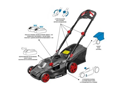 Akumulátorová sekačka Energy+ 36V