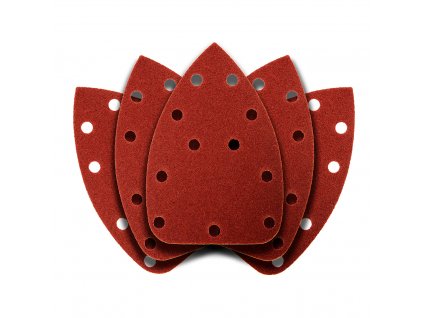 22173 brusny papir na suchy zip delta 140 x 140 x 80 mm k80 5 ks s otvory