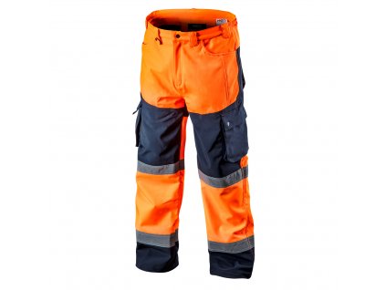 Výstražné softshellové kalhoty, oranžové (NEO XXXL)