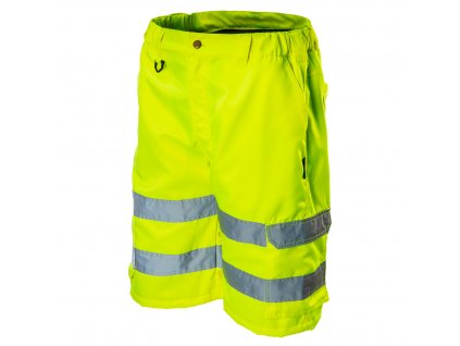 Pánské pracovní šortky s vysokou viditelností, žluté (NEO XXL)