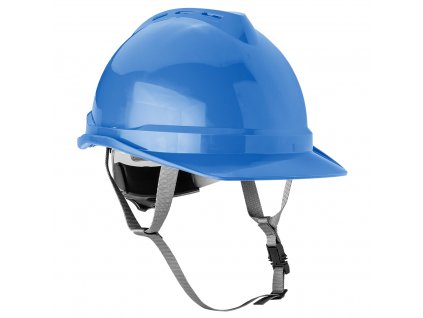 24006 prumyslova prilba s podbradnim reminkem modra