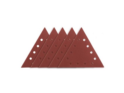27037 brusny papir na suchy zip k180 trojuhelnikovy s 12 otvory 5 ks pro brusku 59g264