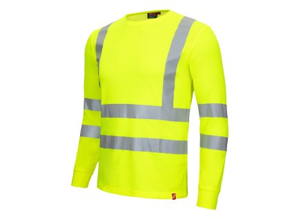 NITRAS MOTION TEX VIZ – Výstražné tričko s dlouhým rukávem, neonově žluté