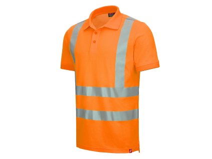 NITRAS MOTION TEX VIZ – Výstražné polo tričko s krátkým rukávem, neonově oranžové