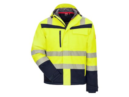 NITRAS MOTION TEX VIZ PLUS – Výstražná zimní softshellová bunda neonově žlutá