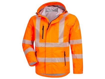 NITRAS MOTION TEX VIZ PLUS – Výstražná nepromokavá bunda, neonově oranžová