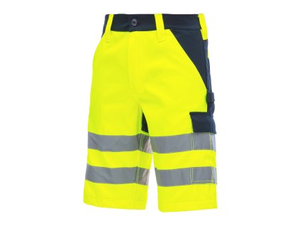 NITRAS MOTION TEX VIZ – Výstražné pracovní kraťasy, neonově žluté