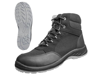 NITRAS SOLID STEP MID – S3S CI FO bezpečnostní boty, černá/šedá