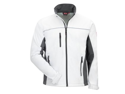 NITRAS MOTION TEX LIGHT – Softshellová bunda, bílá / šedá
