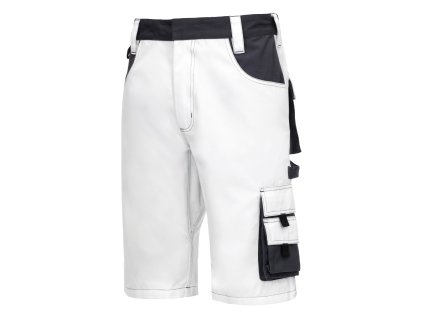 NITRAS MOTION TEX PLUS, krátké pracovní kalhoty, bílá / šedá (kód barvy: 1112)