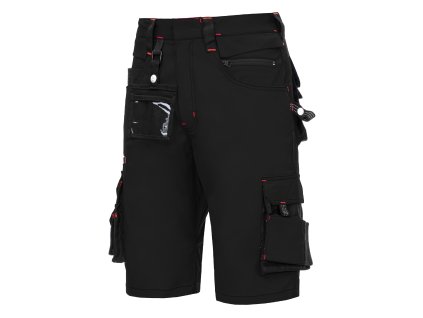 NITRAS MOTION TEX PRO FX – pracovní kraťasy, černé, OEKO-TEX