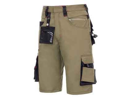 NITRAS MOTION TEX PRO FX – pracovní kraťasy, khaki / černé, OEKO-TEX