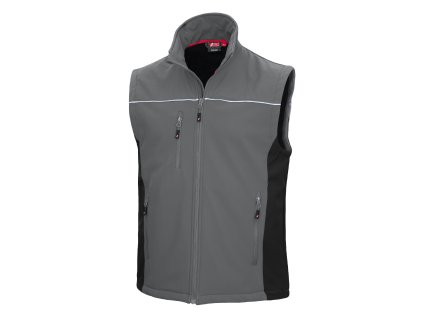 NITRAS MOTION TEX LIGHT, softshellová vesta, šedá / černá