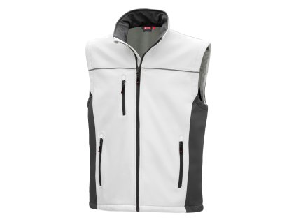 NITRAS MOTION TEX LIGHT, softshellová vesta, bílá / šedá