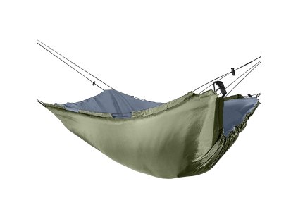 kempingová deka 2v1, 222×101 cm, zelená