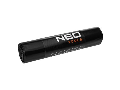 Stavební pytle 120 l, černé, 10 kusů, 70 mic