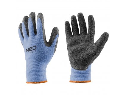 Ochranné pracovní rukavice, polyester / bavlna, máčené, v. 8, 97-601 NEOOLS