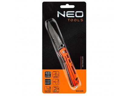 Zavírací nůž s pojistkou, 63-026 NEO TOOLS
