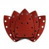 Brusný papír se suchým zipem delta 140 x 140 x 80 mm, K240, 5 ks, s otvory