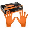 24117 perforovane nitrilove rukavice oranzove 50 kusu velikost m