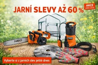 🌱 Jarní slevy až 60 % začínají právě dnes! Připravte se na novou sezónu na zahradě i v dílně. Vybrané nářadí, rukavice,...