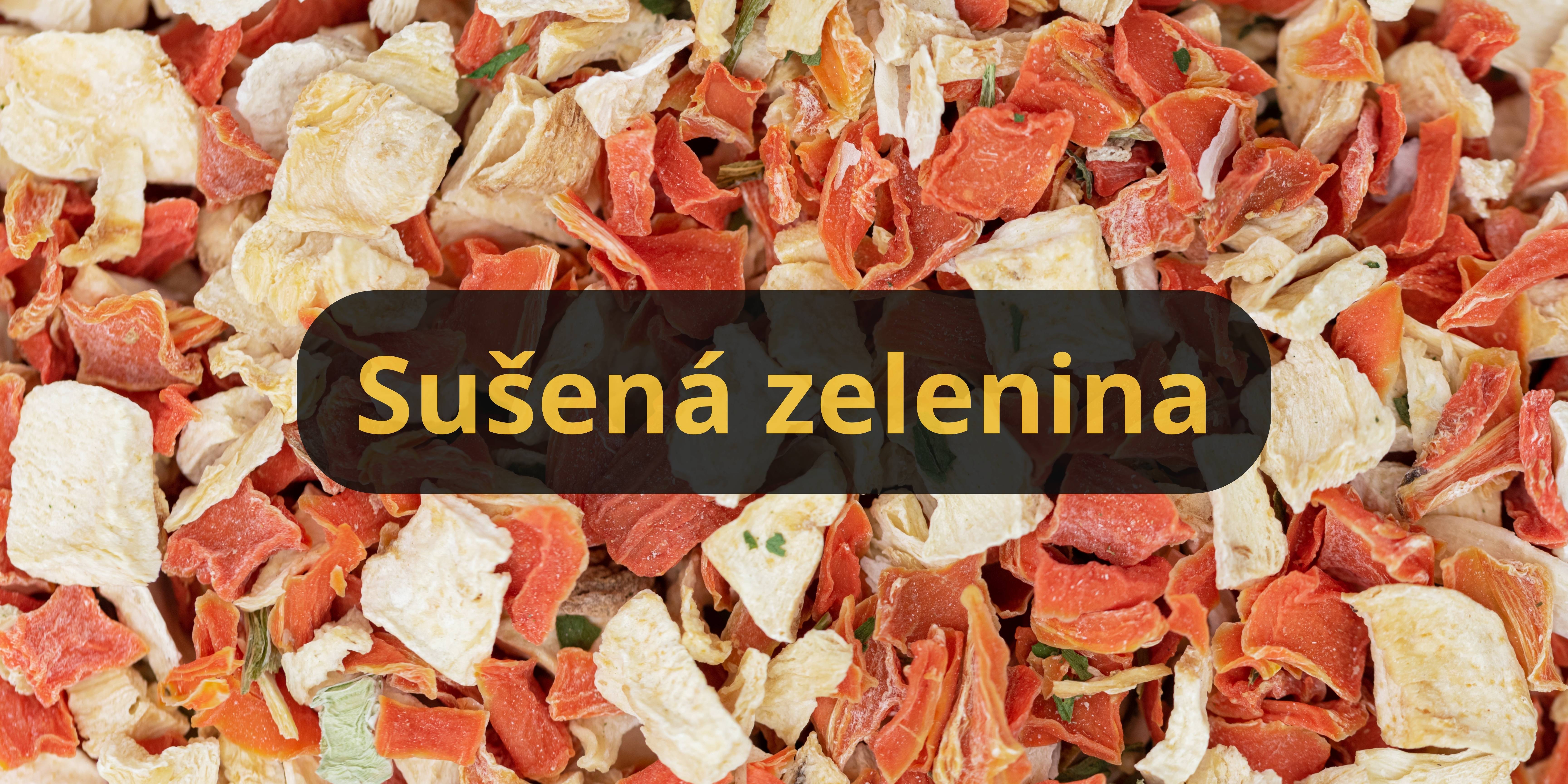 sušená zelenina pre Králiky