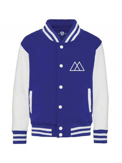 Dětská college mikina Royal blue arctic white (Královská modrá bílá)