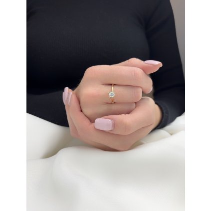 Dámský zlatý prsten Basic