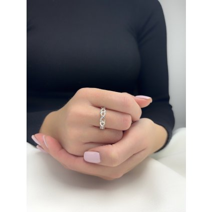 Stříbrný prsten nekonečno v nekonečnu