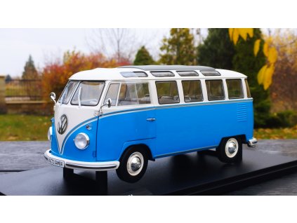 VW T 1  SAMBA Minibus  1962 blue/white