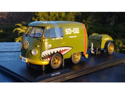 VW  T1  VAN KOOL Combi with Trailer 1950 Green