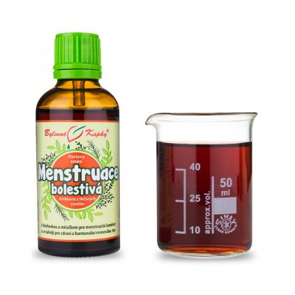 Menstruace B. (dolor - bolestivá) - bylinné kapky (tinktura) 50 ml