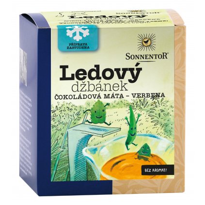 Ledový džbánek čokoláda máta verbena čaj bio 32g pyramida