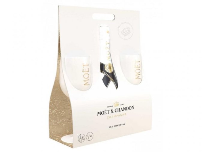 Moet Chand.Ice Imperial 0,75l +2poháry Taška