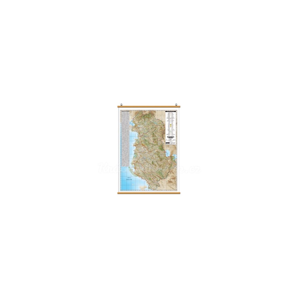 3780 albanie nastenna mapa 70 x 100 cm