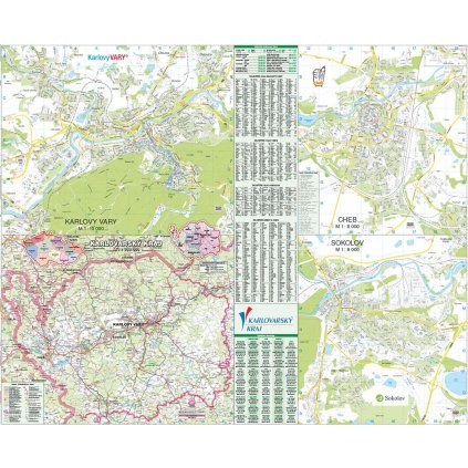 Karlovarský kraj - nástěnná mapa 130 x 106 cm (Provedení stříbrný, Varianta magnetická mapa)