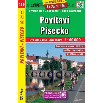 6135 136 povltavi pisecko orlik zvikov cykloturisticka mapa 1 60t