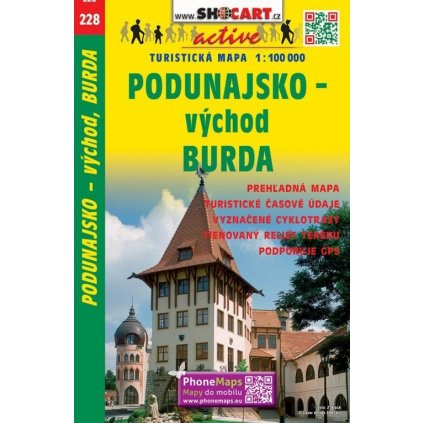 6306 228 podunajsko vychod burda turisticka mapa 1 100t