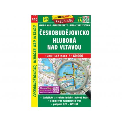 6444 440 ceskobudejovicko hluboka nad vltavou turisticka mapa 1 40t