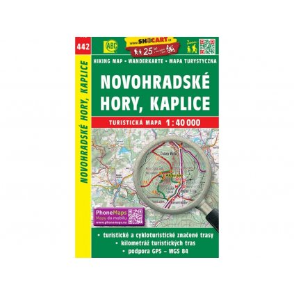 6450 442 novohradske hory kaplice turisticka mapa 1 40t