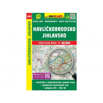 6462 446 havlickobrodsko jihlavsko turisticka mapa 1 40t