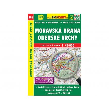 6525 468 moravska brana oderske vrchy turisticka mapa 1 40t