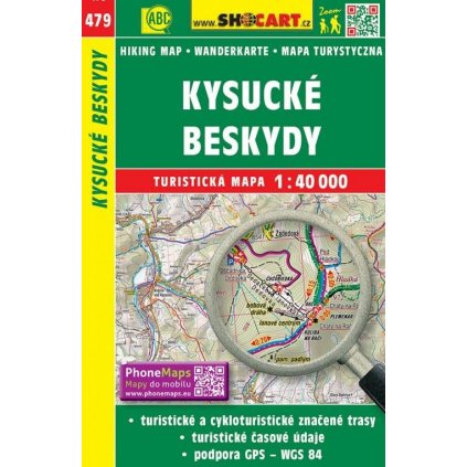 6558 479 kysucke beskydy turisticka mapa 1 40t