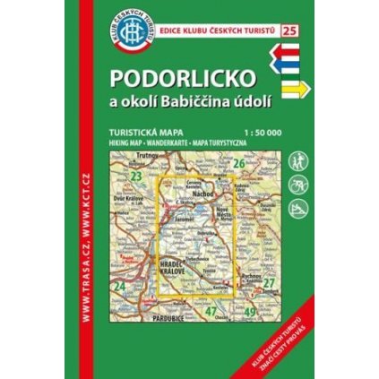 6762 kct 25 podorlicko a okoli babiccina udoli turisticka mapa 1 50t