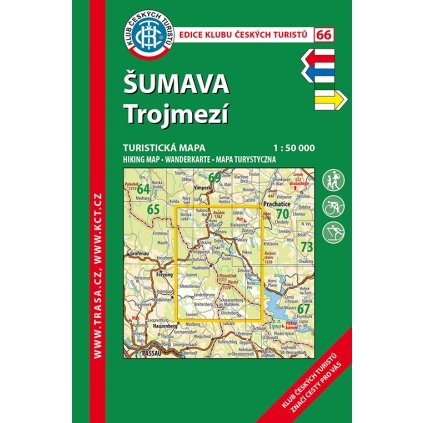 6882 kct 66 sumava trojmezi turisticka mapa 1 50t