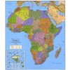 Afrika - nástěnná politická mapa 100 x 114cm (Provedení stříbrný, Varianta magnetická mapa)