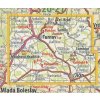 19 Český ráj - nástěnná turistická mapa 60 x 90 cm (Provedení tmavě zelený, Varianta hliníkový rám)