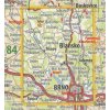 85 Okolí Brna - Svratecko - nástěnná turistická mapa 60 x 90 cm (Provedení tmavě zelený, Varianta hliníkový rám)