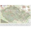 ČR - nástěnná automapa 200 x 140 cm (Provedení stříbrný, Varianta magnetická mapa)